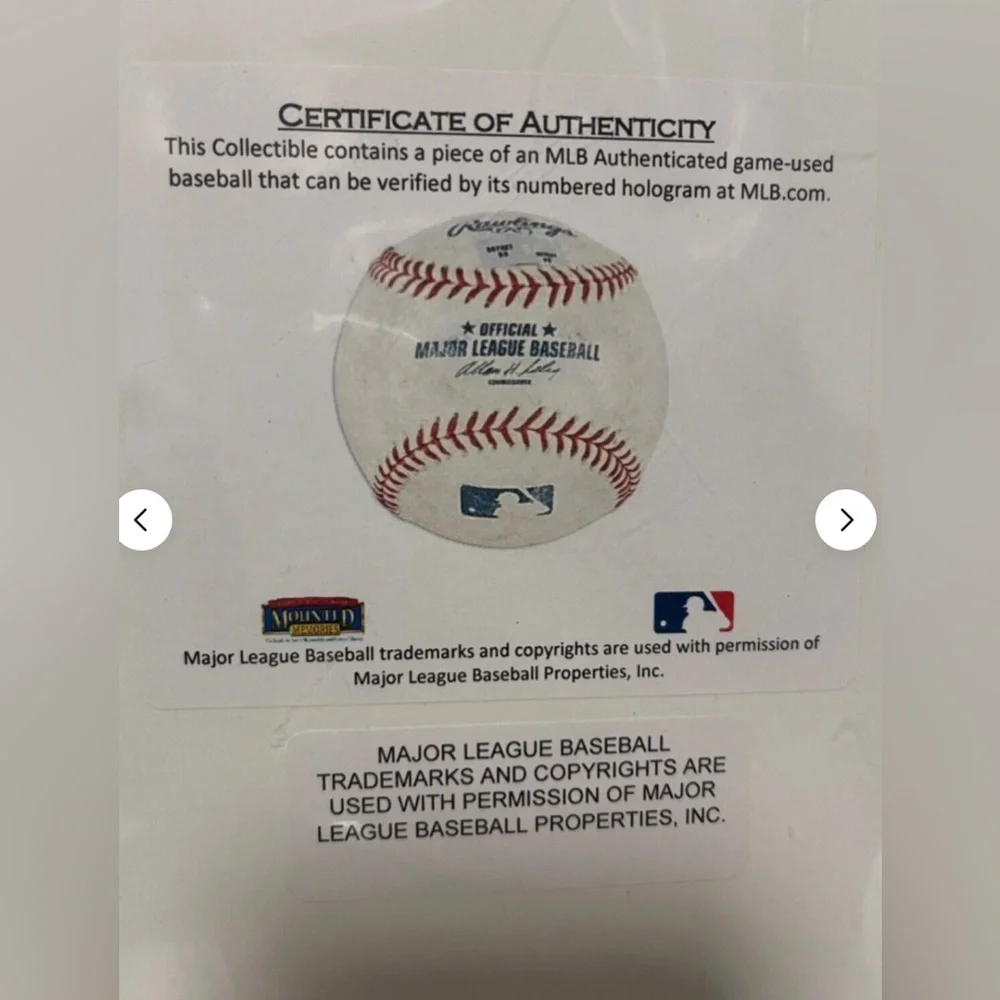 Authentic MLB Barry Bonds game used memorabilia framed limited edition - Picture 8 of 8